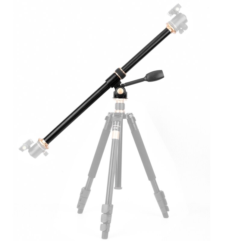Camera Tripod Boom Arm - 61cm/24" Horizontal Extension Mount - Swivel Center Column Accessory