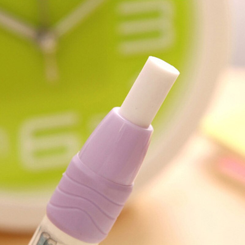 1 PCS Novelty Pen Shaped Rubber Earser Removable Combination School Stationery Eraser Office Accessories Kids Learning Supplies