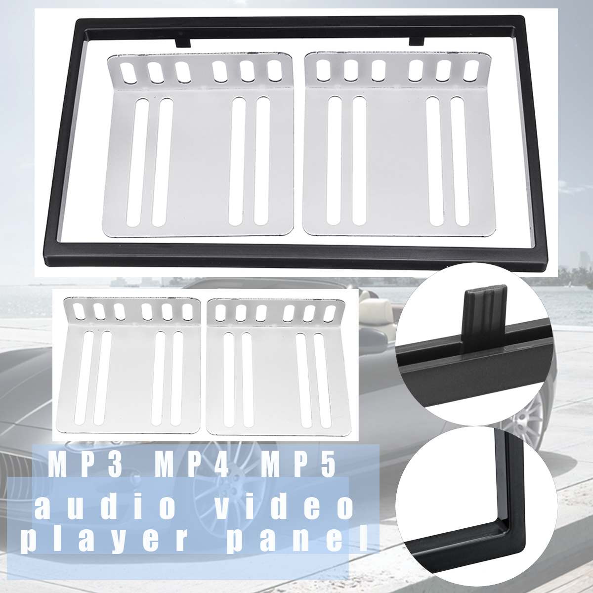 2 Din Frame Voor Auto Multimedia Speler Dubbel Din Auto Accessoires Voor 7 Inch Auto Radio 2din MP5 Installatie Accessoire 70x25x75m