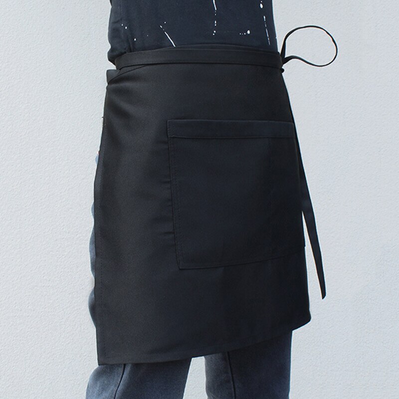 Waist Apron with Pocket Catering Waiter Bar Household Keep Clothes Clean Apron J55