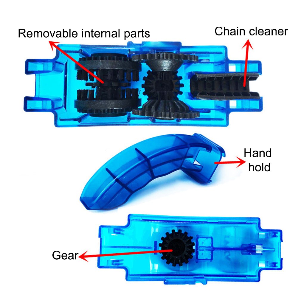 Bike Chain Cleaner Clean Machine Brushes Set Cycling Cleaning Kit Bicycle Brush Maintenance Tool for Mountain, Road, BMX, City