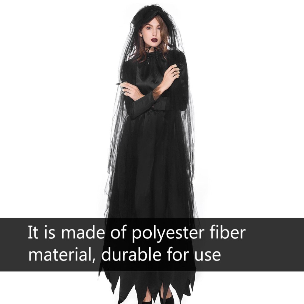 1 Set Halloween Costume Witch Costume Halloween Long Dress Masquerade Clothing