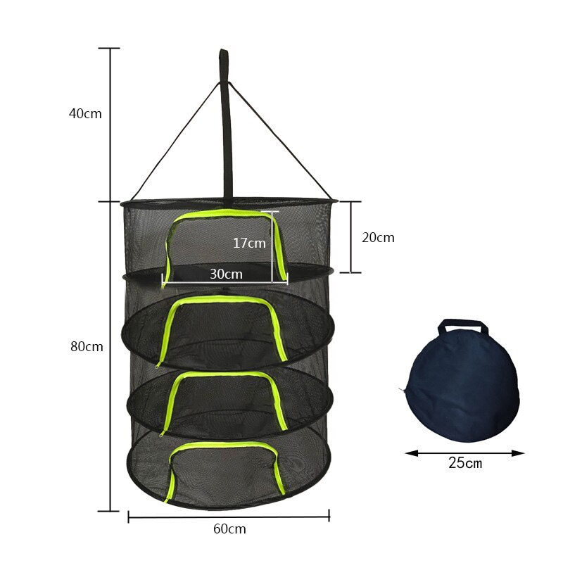 Hanging Basket Folding Herb Dry Rack Layers Drying Net for Herbs Drying Net Dryer Bag Mesh For Flowers Buds Plants Organizer: B4