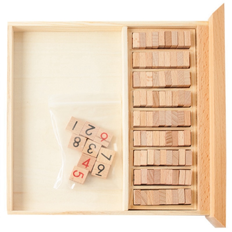 Les chiffres d'échecs de Sudoku 1 à 9 ne peuvent mettre qu'une fois dans n'importe quelle ligne de rangée et vérifier les jouets éducatifs en bois de fantaisie intelligents de jeux heureux