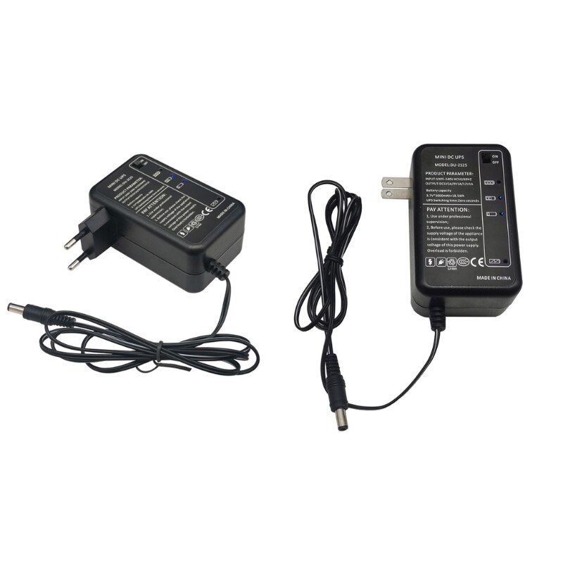 Rechargeable 5000mAh 5V 9V 12V DC Output UPS Battery Pack for WiFi Router LED R9UA