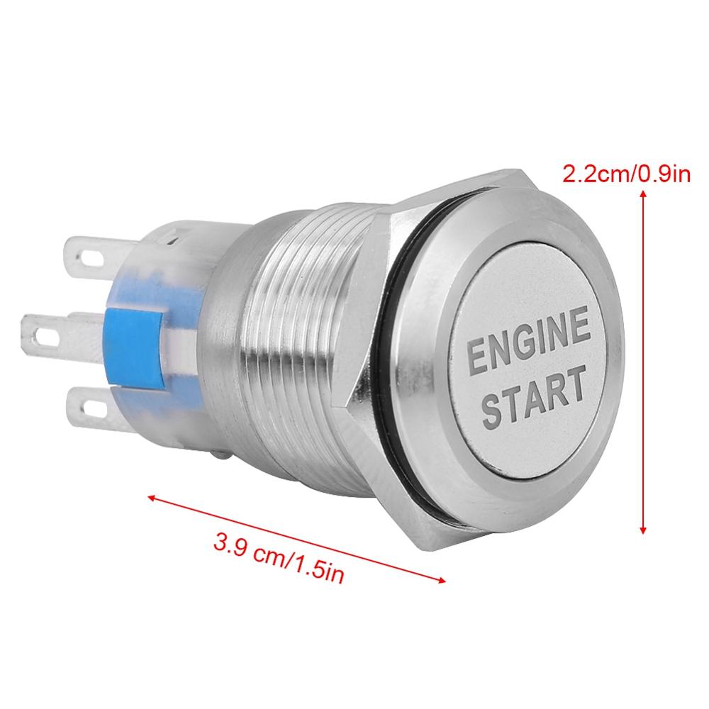 Car Engine Start Drukknop Ontsteking Starter Start Knop Schakelaar Vervangen Enginee Start 12V Waterdicht