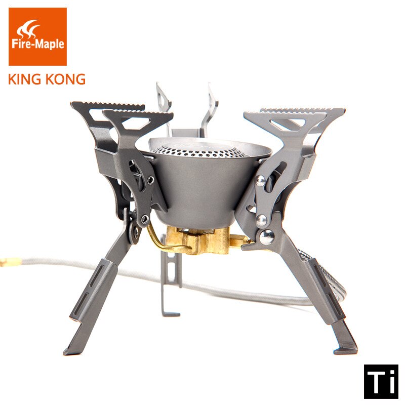 Fire Maple Titanium Gas Burners Camping Equipment Ultralight Foldable Burners FMS-100T Split Gas Stove Outdoor Camping Stoves: Default Title