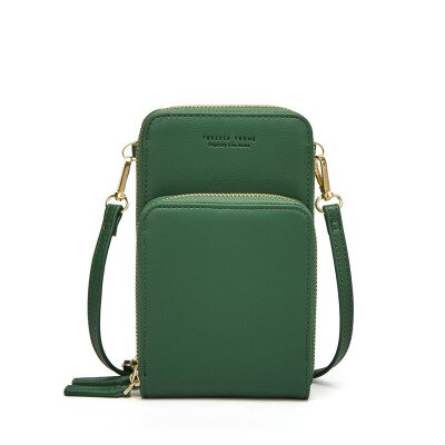 Crossbody Cell Phone Shoulder Bag Cellphone Bag Daily Use Card Holder Mini Summer Shoulder Bag for Women Wallet: 3-green