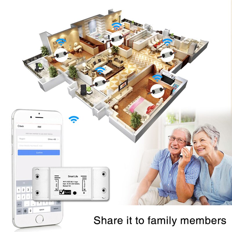 Smart Light Home Wifi Wireless Switch Remote Control Automation Relay Module Google Timer Lighting Switch