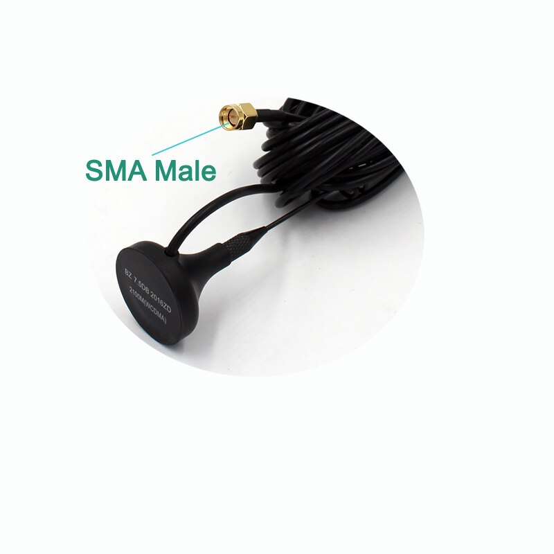 10M high gain 7.5DB high gain 3G vehicle antenna with SMA interface