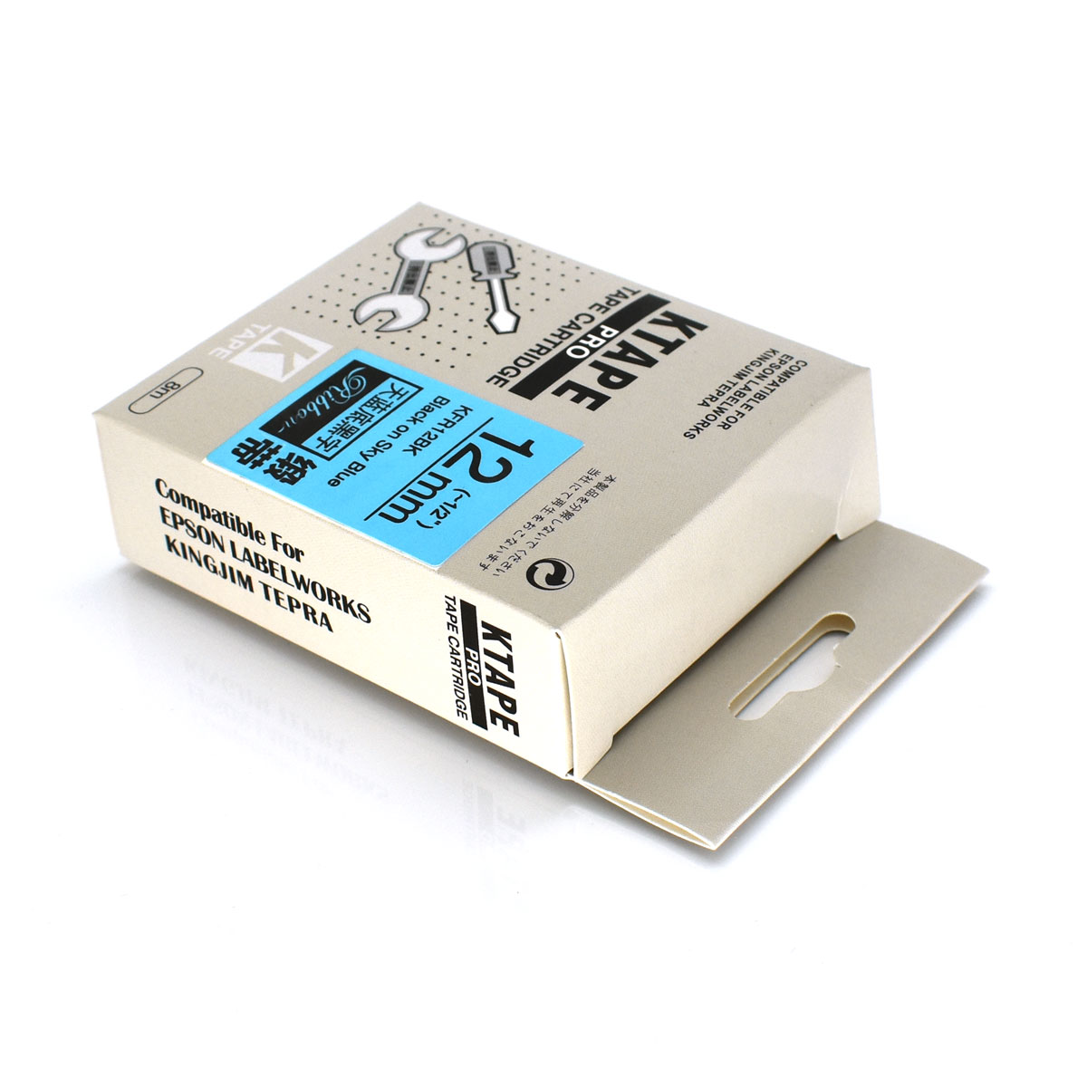 Satin Ribbon Labeling Tapes 12mm*5m SFR12BK SFR12PK SFR12KZ SFR12NZ SFR12RZ Compatible Epson KingJim Label Printer LW-300 LW-700