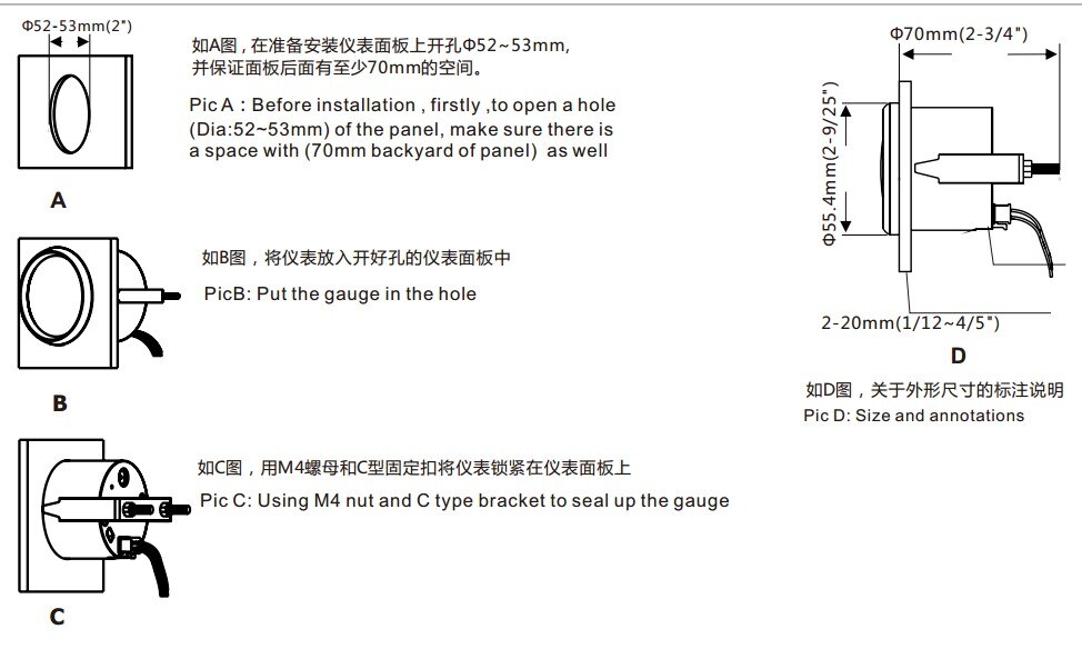speedometer for ship boat scooter motorcycle tachometer revolution meter tachoscope motor generator marine instrument &apparatus