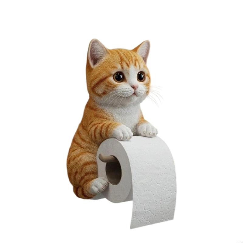 Whimsical Shaped Resin Toilet Paper Holder Wall Mounted Bathroom Compact For Space Optimization: light yellow