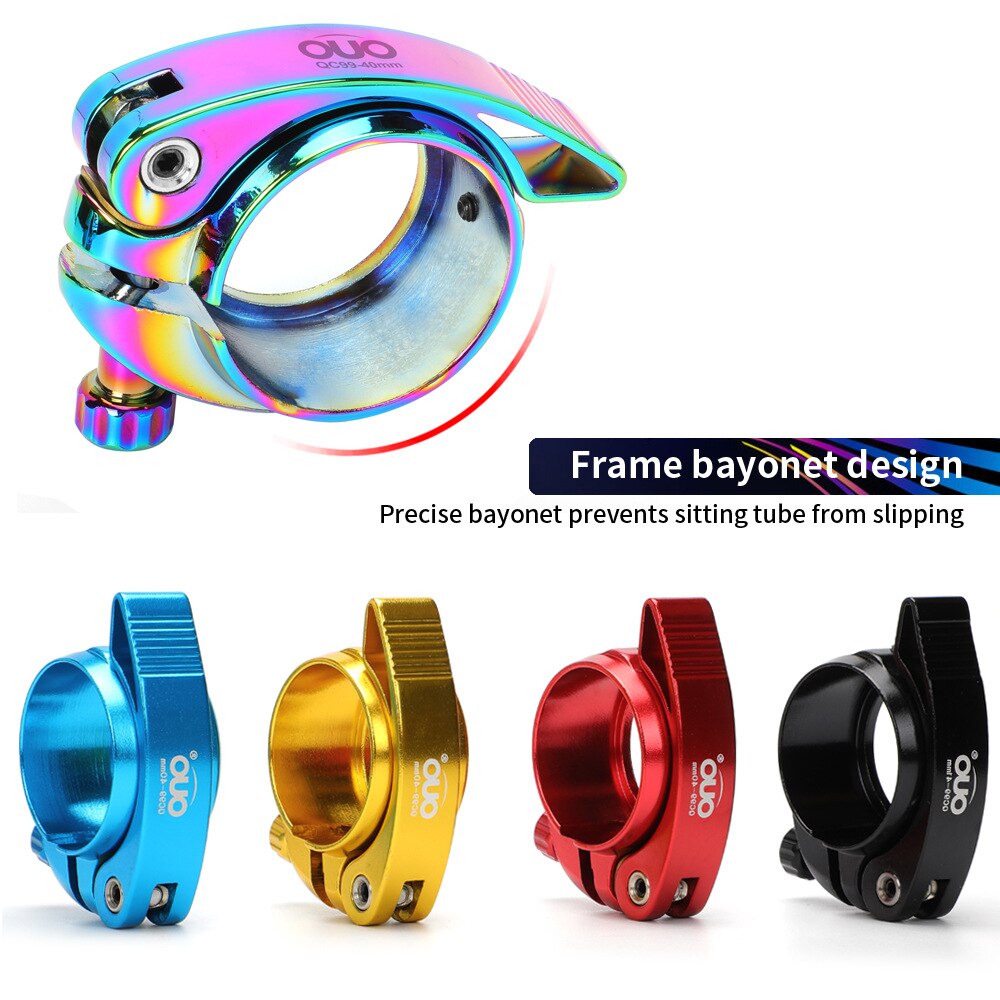 Folding Bicycle Seat Tube Clamp CNC Bicycle Seat Tube Clamp Suitable for Driving Folding Bicycle Seat Tube Clamp 40/41mm