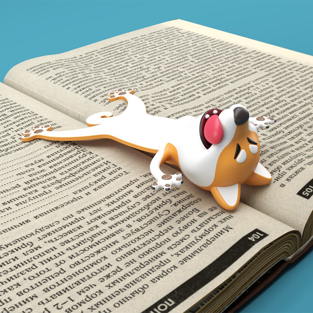 1 pièces 3D stéréo dessin animé marqueur animaux signets drôle étudiant école papeterie enfants signet pour les activités de fête