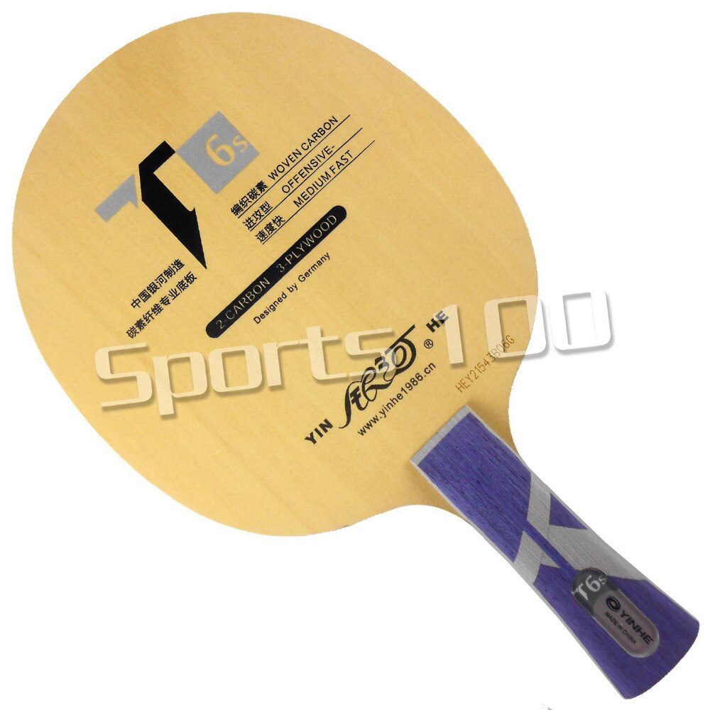 Yinhe T6S cypress carbon Table Tennis Blade for 40+ material