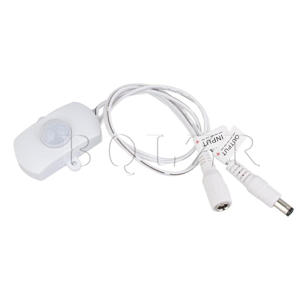 BQLZR White DC 6V-24V PIR Sensor LED Dimmer Switch Cotroller 5A for LED Light