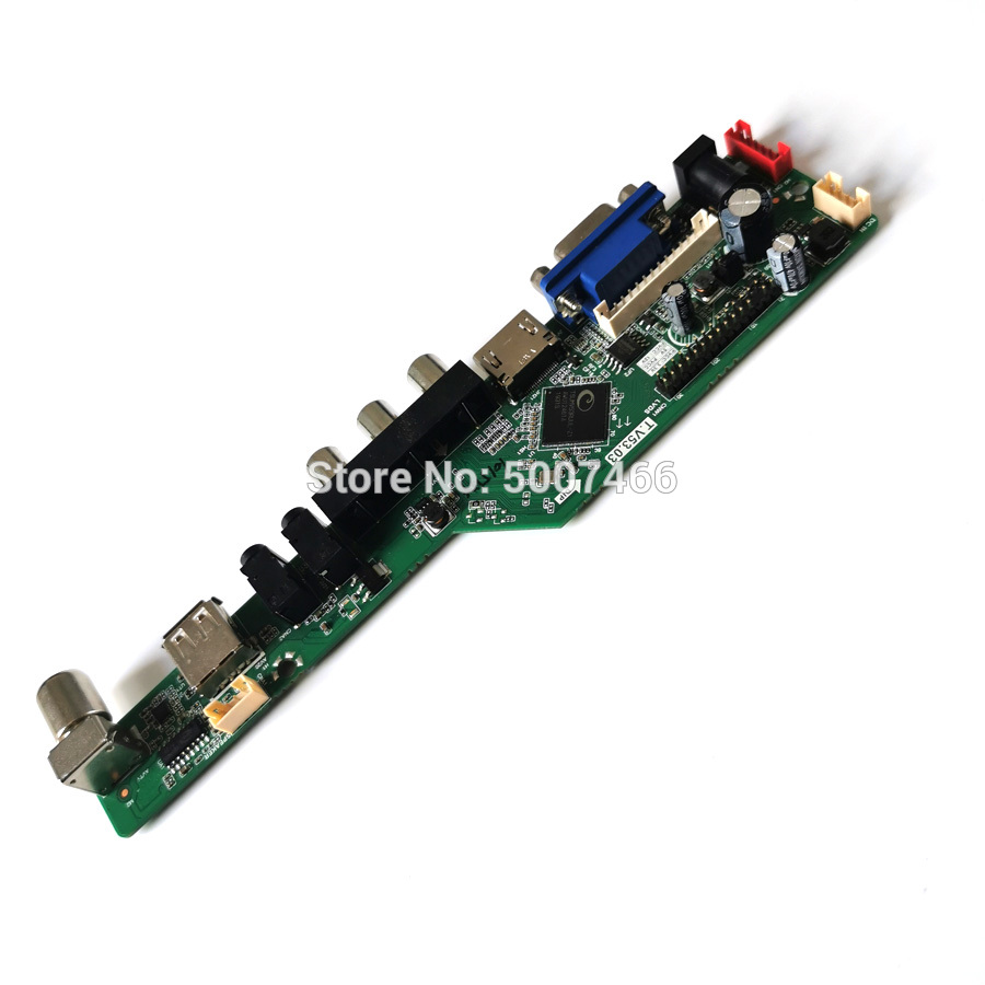for LTN141AT02/LTN141AT03/LTN141AT07/LTN141AT13 30 Pin LVDS 1280*800 LCD monitor control board VGA AV USB 1CCFL matrix kit