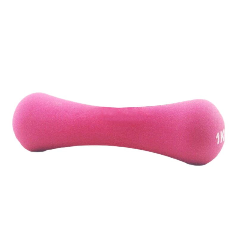 Handgewichten neopreen antislip kleine halter voor trainingsoefening 1kg: Roze