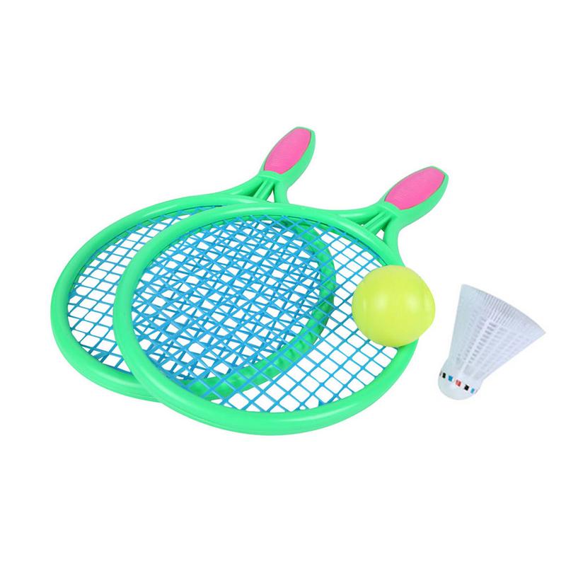 1 Pair Beach Tennis Racket Children's Outdoor Sports Tennis Racket With Badminton Ball Teenager's Tennis Racket For Training