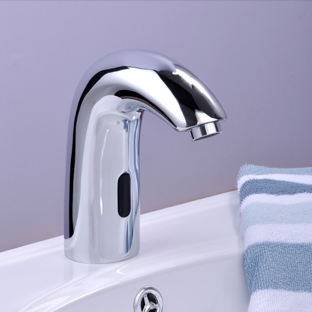 Automatisk legeringssensor vask håndvaskarmatur håndfri berøringsfri automatisk enkelt koldt vandhane