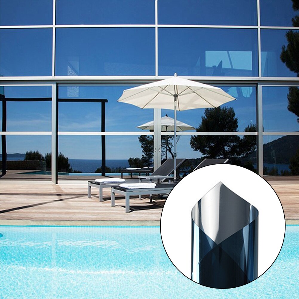 Heat Control Static Cling Anti UV Window Film Bedroom Removable Sunscreen Glass Kitchen Office Privacy Protection Non