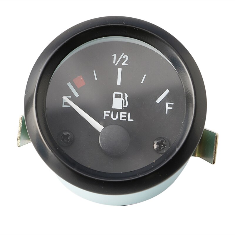 52mm Car Truck Parts Gauges Fuel Gauges Meter w/ Fuel Sensor E-1/2-F Pointer 12V Universal Car Fuel Level Gauge Motors Part