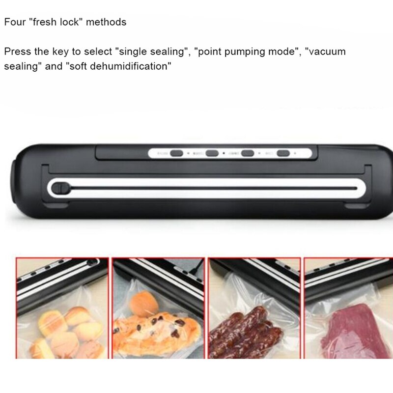 Automatic Vacuum Sealer Machine With Cutter,Portable Vacuum Storage Sealer For Dry &amp; Moist Food Saver
