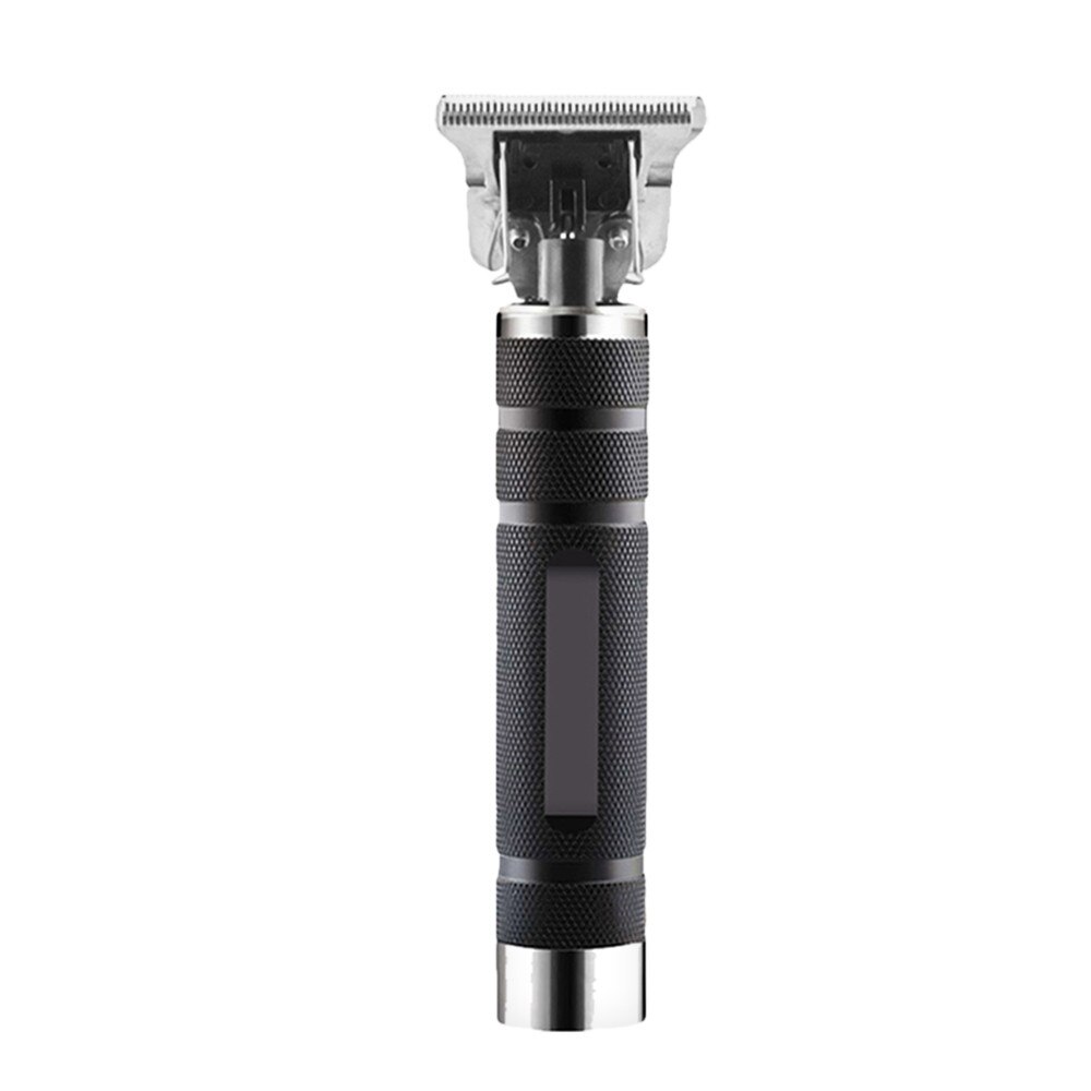Elektrisk hårklippare usb uppladdningsbar frisör hårtrimmer herr t-outliner hårklippningsmaskin skägg rakkniv frisyr: Typ 2 svart