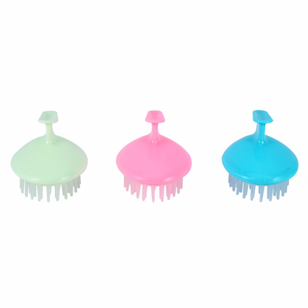 1pc cabeça portátil massageador escova de cabelo do couro cabeludo shampoo magia lavar pente aliviar o estresse pente de cabelo escova cabeça do couro cabeludo massageador cuidados com o cabelo