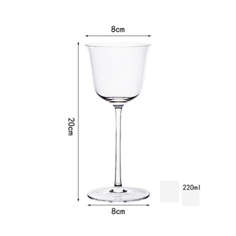Lead Free Crystal Goblet Champagne Glasses Home Bar Cups Couple Married Sparkling Wine Glass Party Cocktail Glass: L Flaring