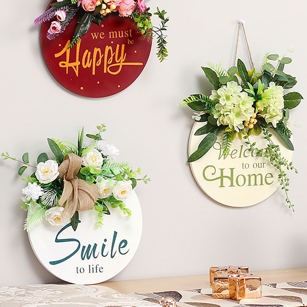 1Pc Deur Hanger Kamer Decoratie Huishoudelijke Versiering Muur Opknoping Hanger Decoratieve Doorplate Voor Decor Tuin Yard