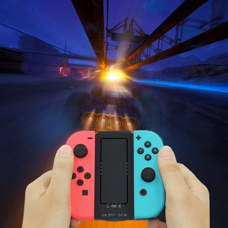 Handgreep, oplaadstation, oplader, oplaadbare standaard voor nintendo switch joy-con ns, handgreep, controller, oplader
