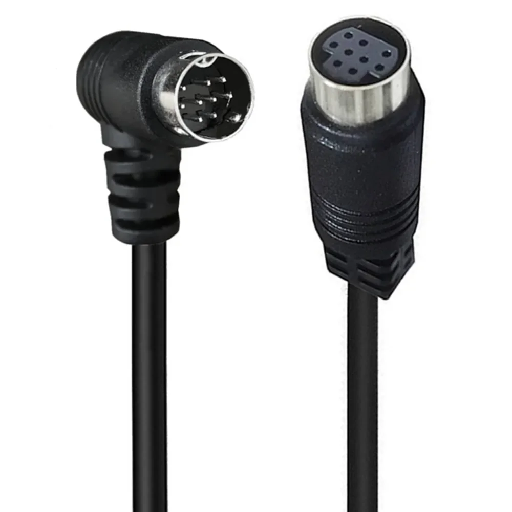 Cable adaptador de extensión Mini DIN de 9 pines macho a hembra, cable de audio/vídeo mini din de 9 núcleos, cable de decodificador de video S: Rojo / 1,8 m