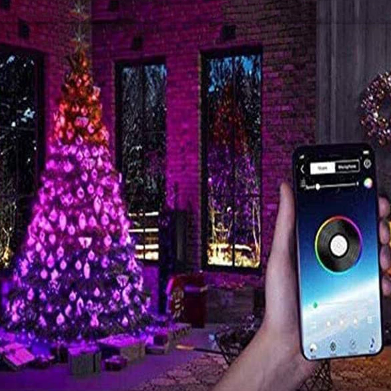 Led Christmas Lights Bluetooth Light String Mobile Phone APP Copper Wire Light String Remote Control Wedding Garland