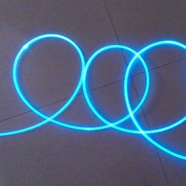 Cable de fibra óptica con brillo lateral PMMA de 1M de largo, diámetro de 1,5mm/2mm/3mm, para luces LED de coche, LDF668 brillante