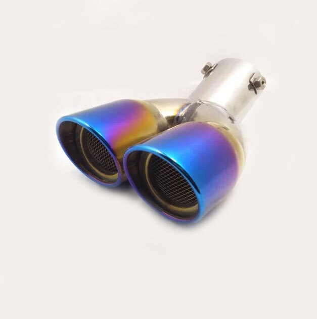 Car muffler exterior end pipe dedicate exhaust tip tail outlet ornament vent 1pcs For Peugeot: B0005Ba63