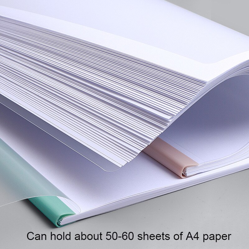 Vann  a4 gjennomsiktig mappe spak klipp rapport mappe cv fil klipp dokument sak presentasjonsmappe forretningsrekvisita