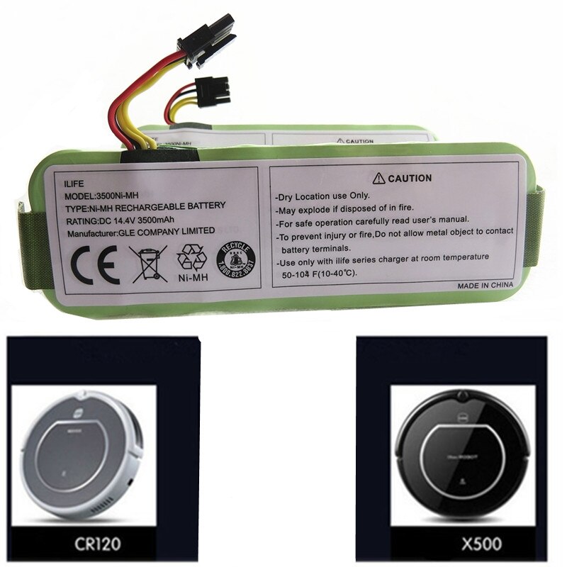 14.4V SC 3500mAh NI-MH Rechargeable Vacuum Cleaner Battery for Ecovacs CR120 Dibea Panda X500 X580 Kk8 Haier Sweeping Robot