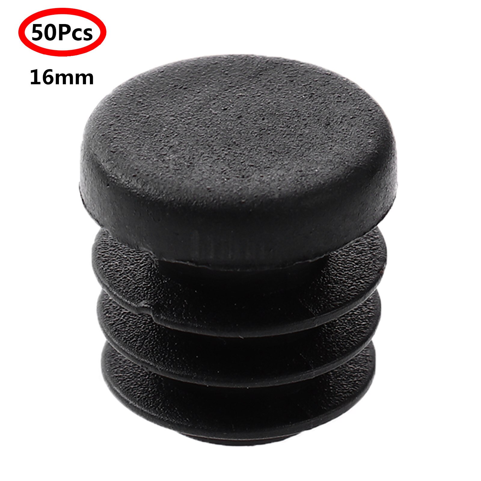 50pc plastfötter koppar tunga soffbord stol ben slut kepsar antislip möbler fot kuddar infoga skydda täcker hårdvara set: Svart 16mm