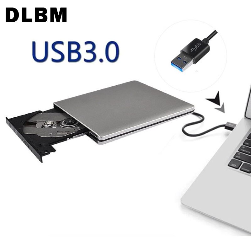 USB 3.0 Portable Super Slim DVD Drive External Optical Drive CD/DVD-RW Burner Writer Interface Drive For Macbook Pc Laptop: Default Title