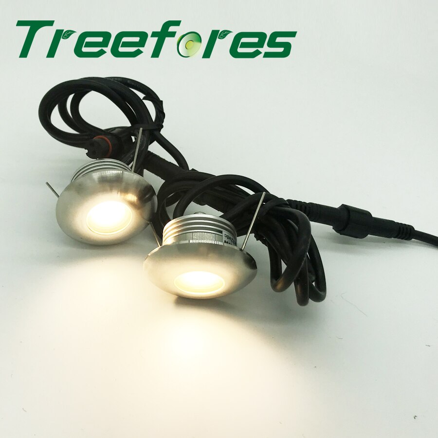 1W IP67 DC 12V Mini LED Spot Light 30mm Outdoor Waterproof Spotlight for Wall Floor and Stair Lighting Lamp CE RoHS