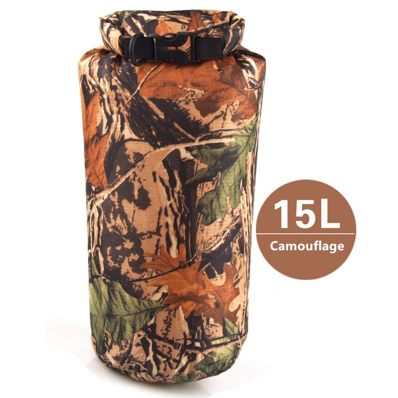 15L utdoor Drifting seco impermeable bolsa saco impermeable flotante bolsas de engranaje seco para la navegación pesca descenso de ríos natación