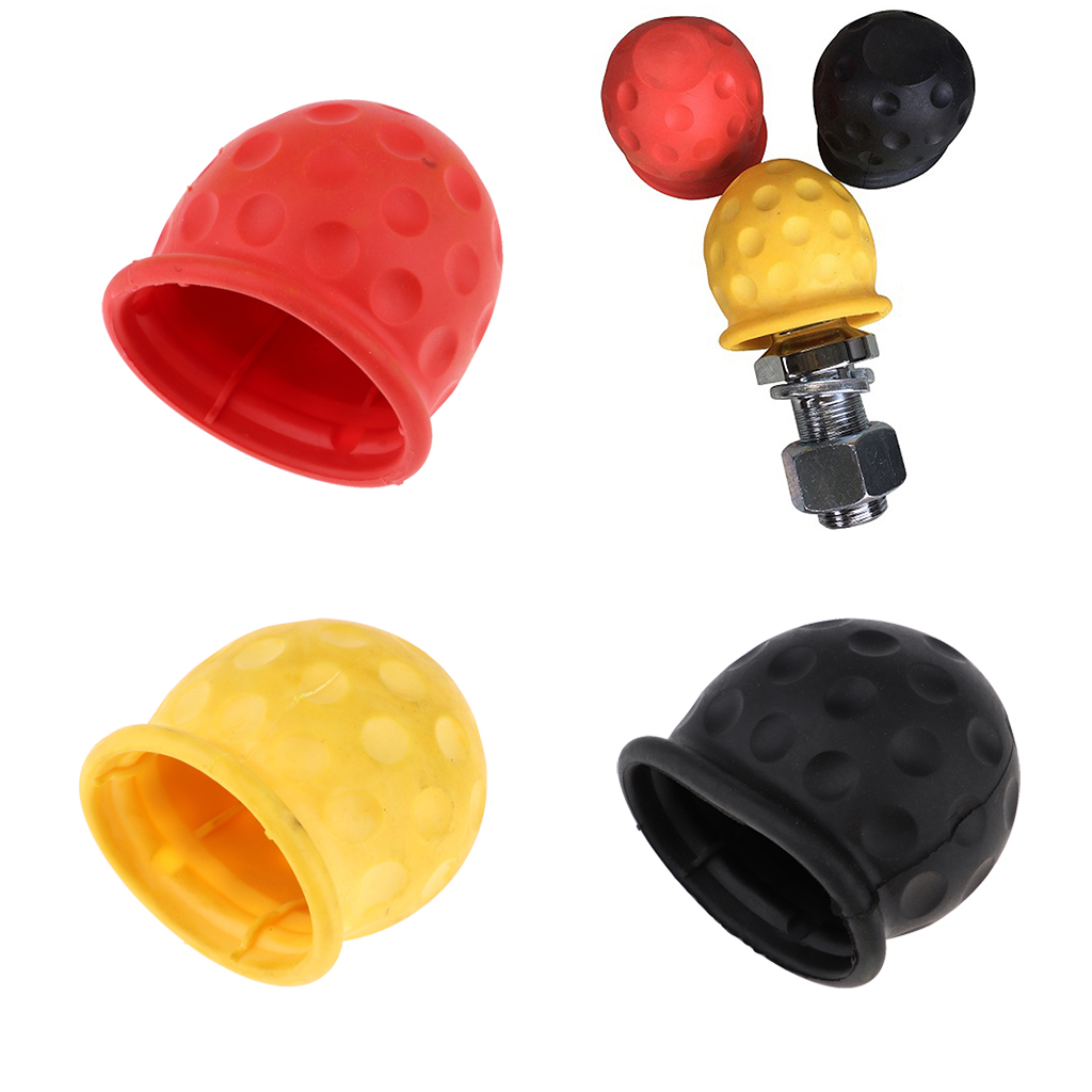3pcs Tow Ball Cover Cap Tow Hitch Caravan Trailer Towball Protecter