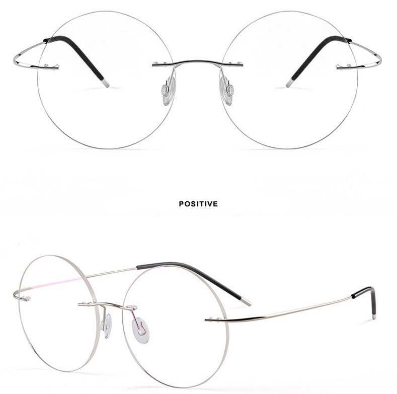 Fonex pure titanium randloze vierkante bril voor mannen en vrouwen