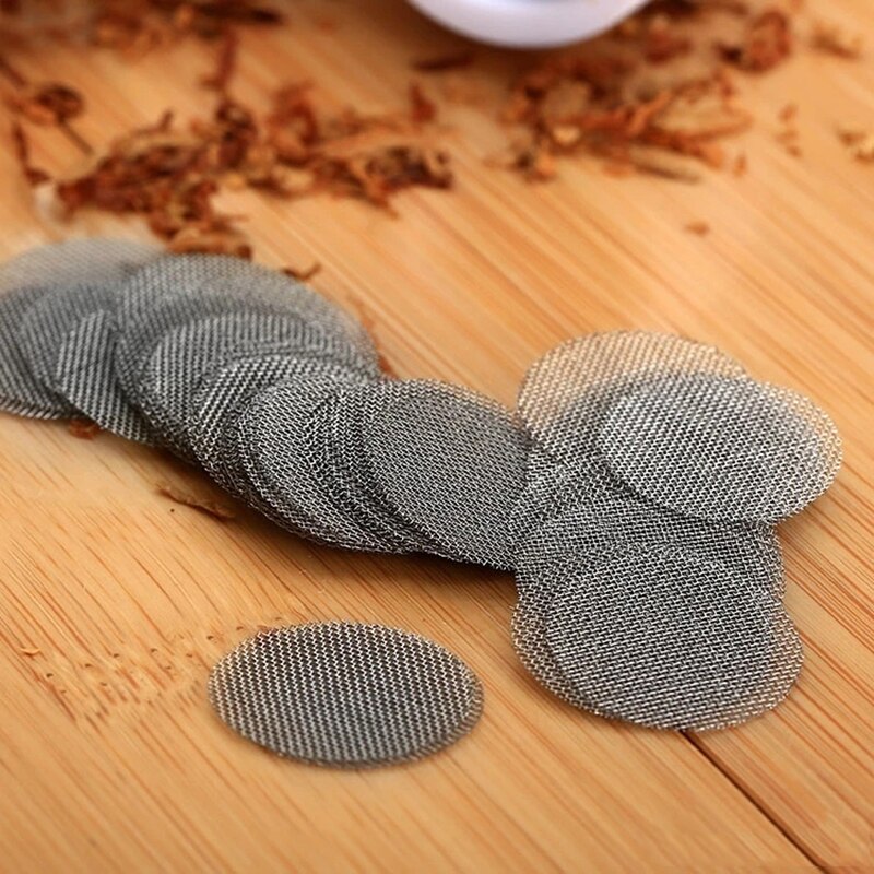 100Pcs Stainless Steel Disc Filter Mesh Shower Drain Hole Filter Faucet Pipe Anti-rust Filter Mesh Steel Wire Mesh Circular Mesh