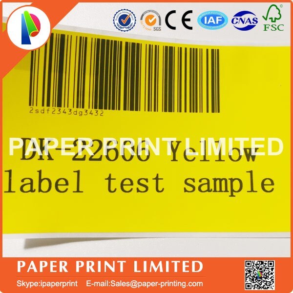 1 rotolo Compatibile DK-22606 Giallo Pellicola Etichetta 62 millimetri * 15.24M Continua Compatibile Per Stampante Brother