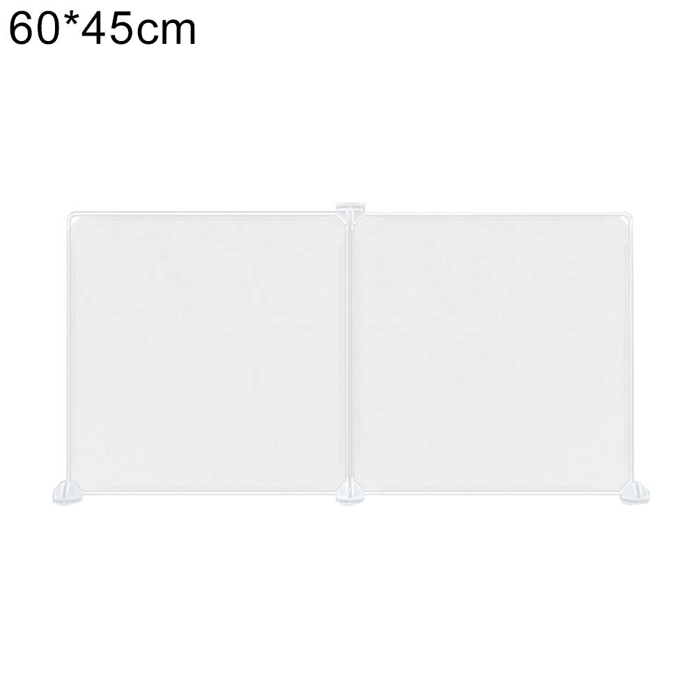 Kindergarten baffle desk transparent partition school eating partition board canteen student table anti droplets 2 people: Clear 60x45cm