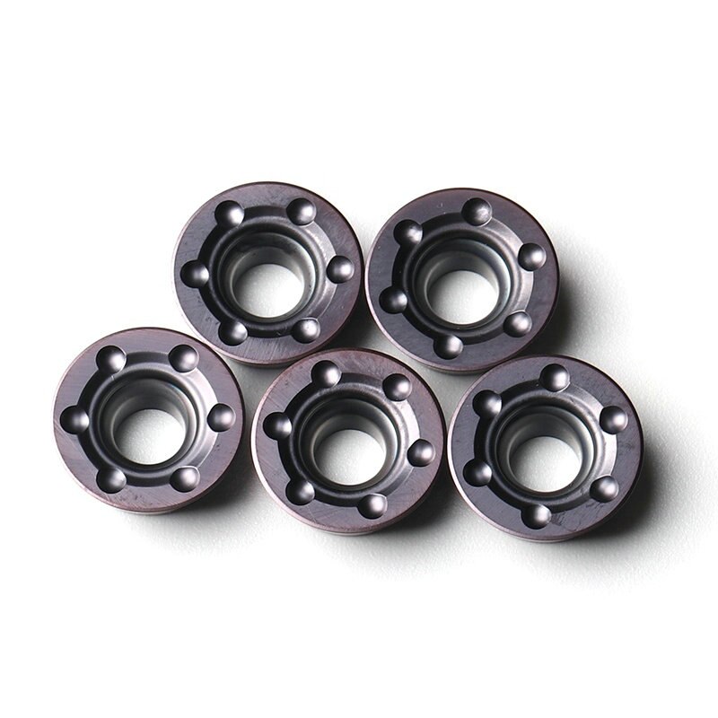 Round Milling Tungsten Carbide Inserts RDMT1204MO For Semi Finishing And Roughing RDMT Series Milling Carbide inserts for metal