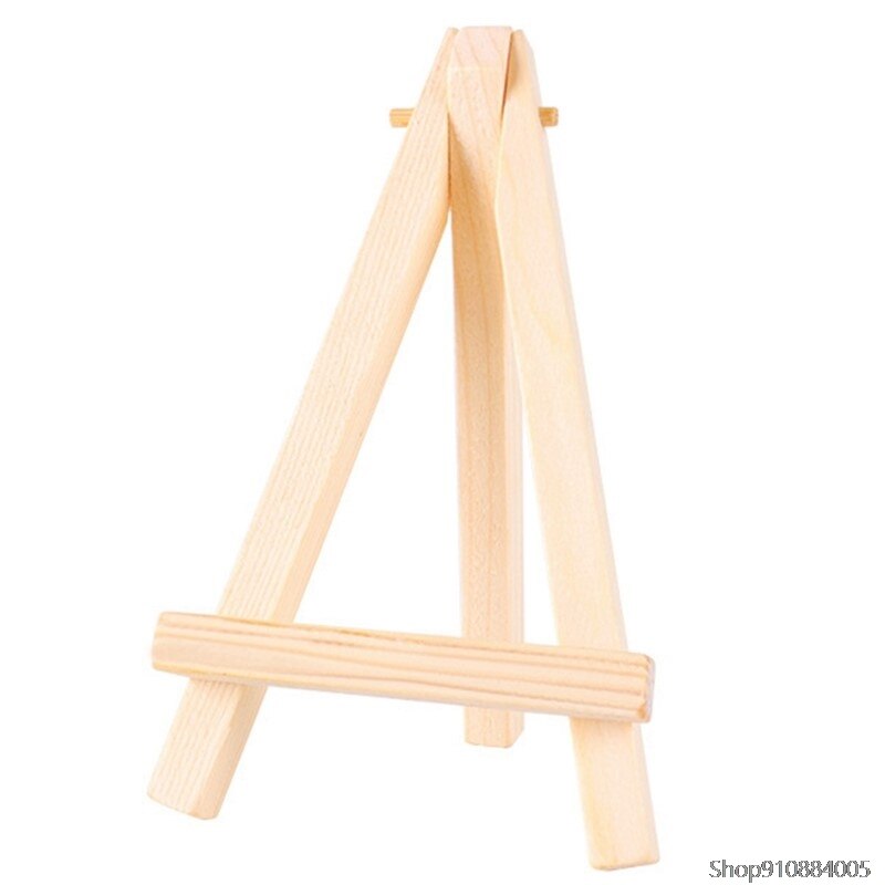 1Pc Mini Wooden Easel Tablet Stand Phone Holder Wedding Table Card Stand Display Holder Party Desktop Decor Mini Desktop Easel: H01-7x12.5cm